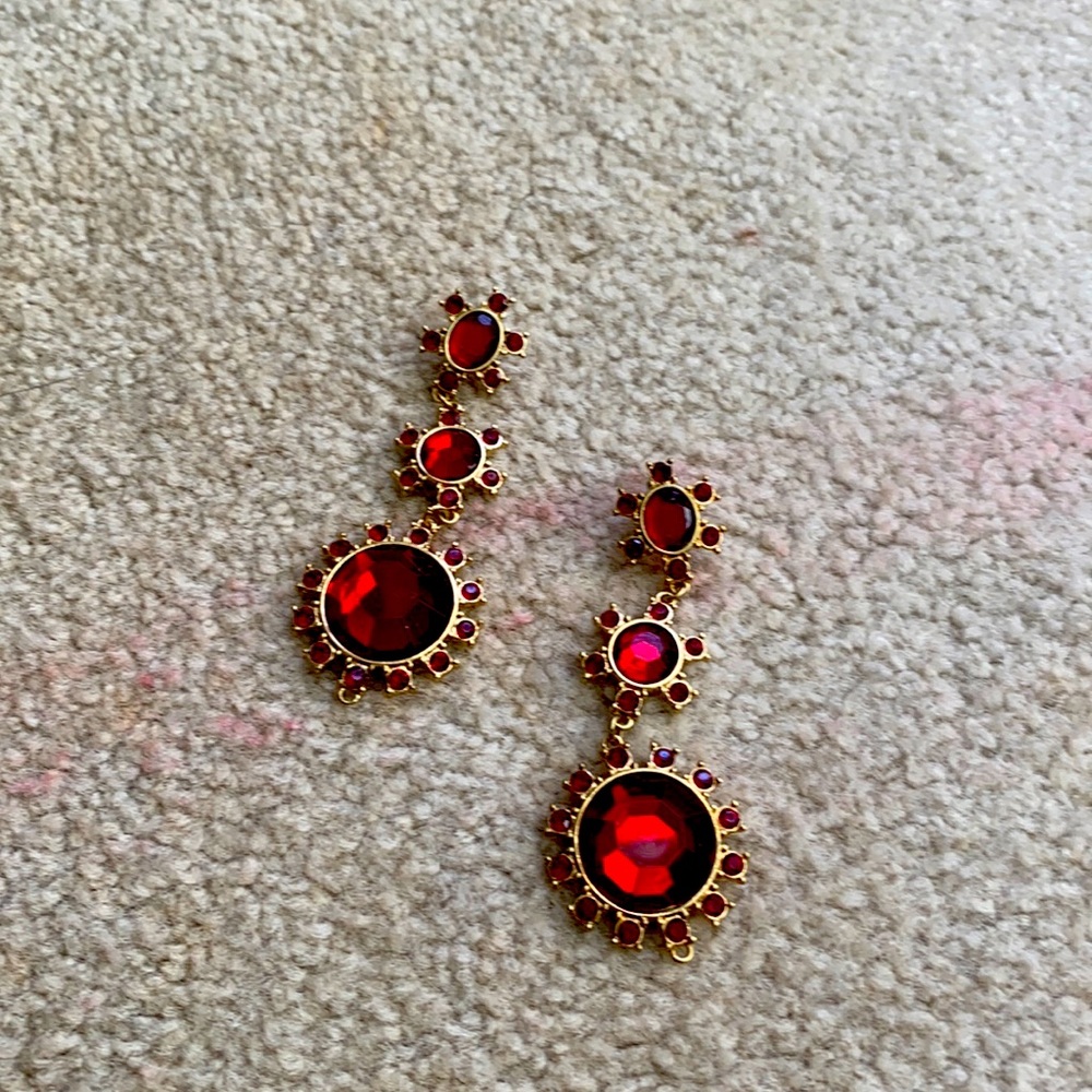 Red earrings